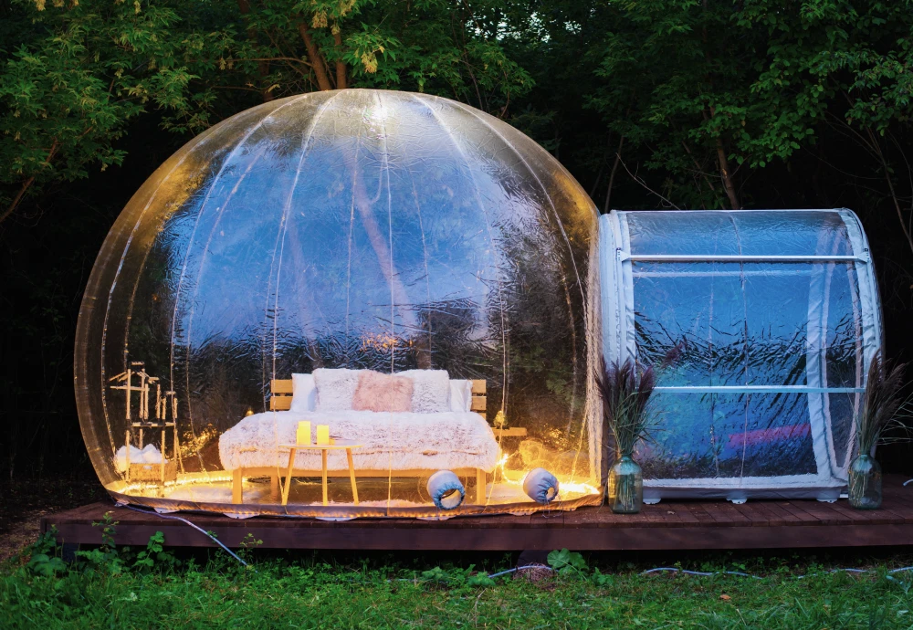 transparent inflatable bubble tent